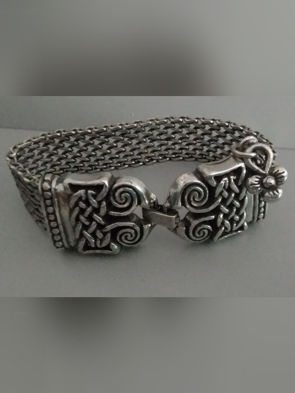 Sterling Silver Celtic Link Bracelet - Silver